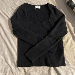 Old Navy Black Scoop Neck Sweater L